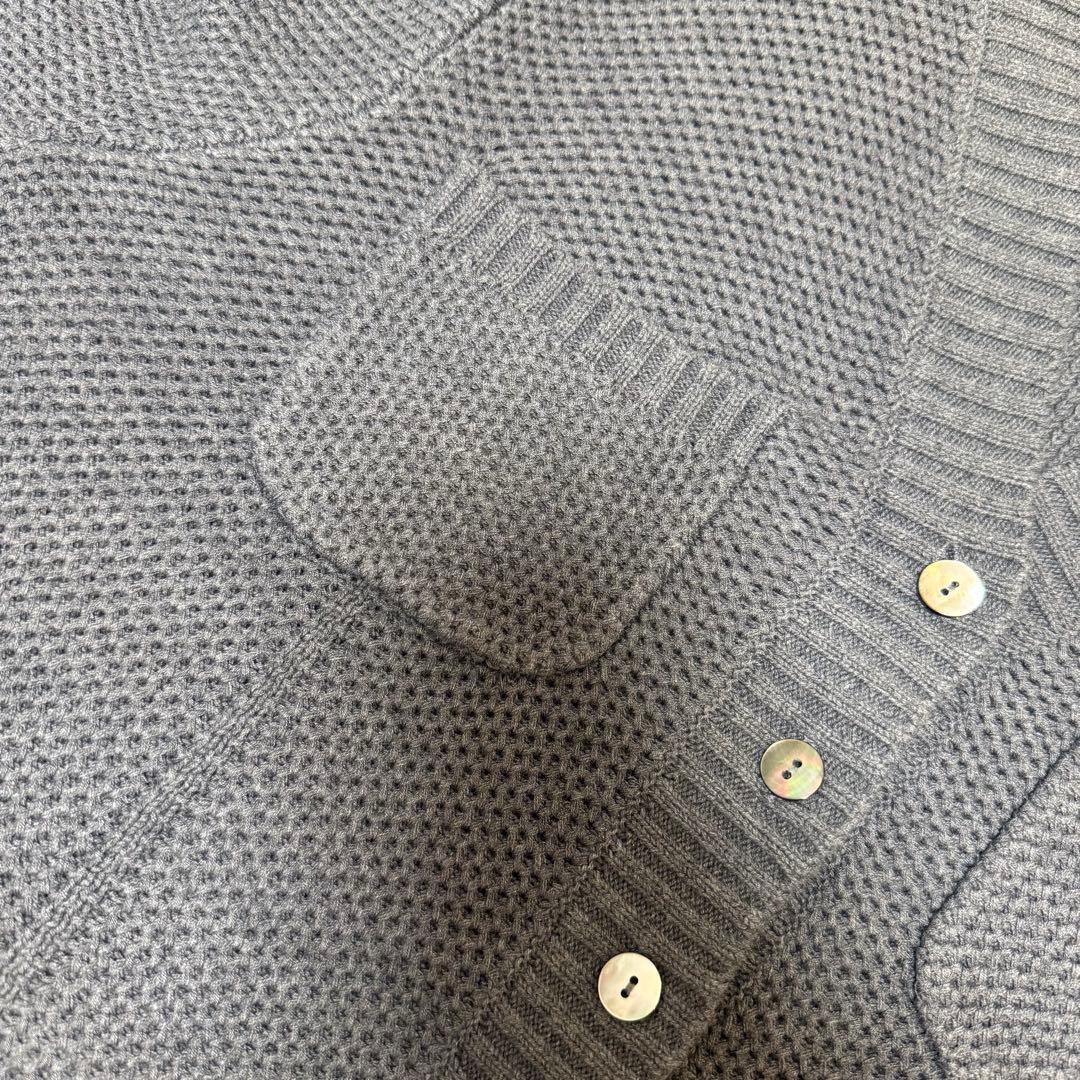 ローブブラン Basket Knit Cardigan カーディガン グレー