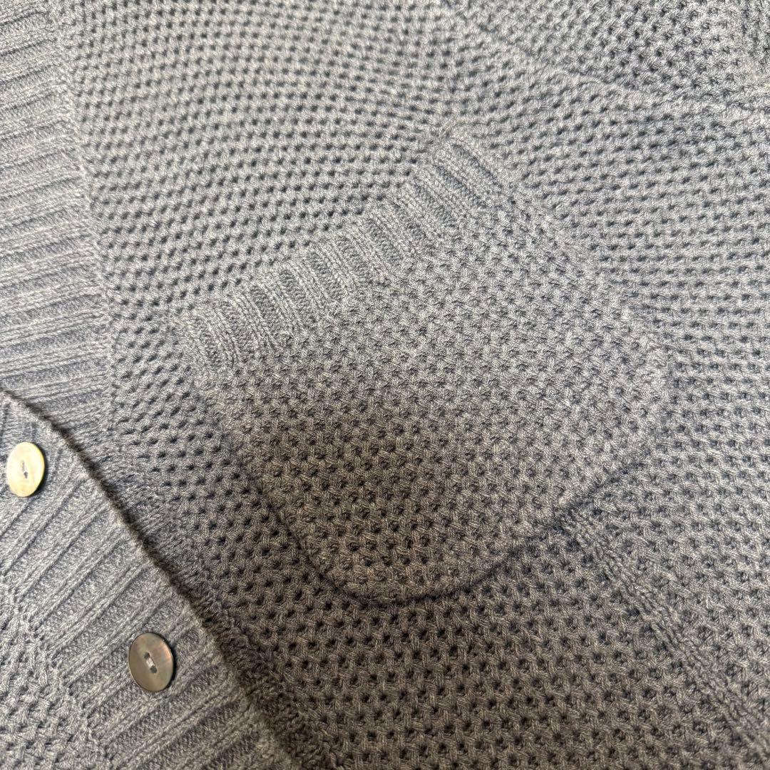 ローブブラン Basket Knit Cardigan カーディガン グレー