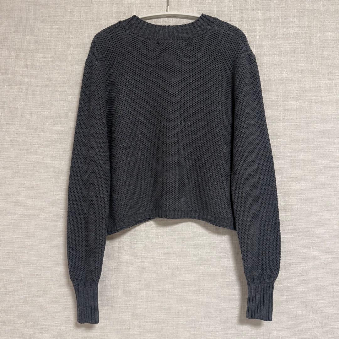 ローブブラン Basket Knit Cardigan カーディガン グレー