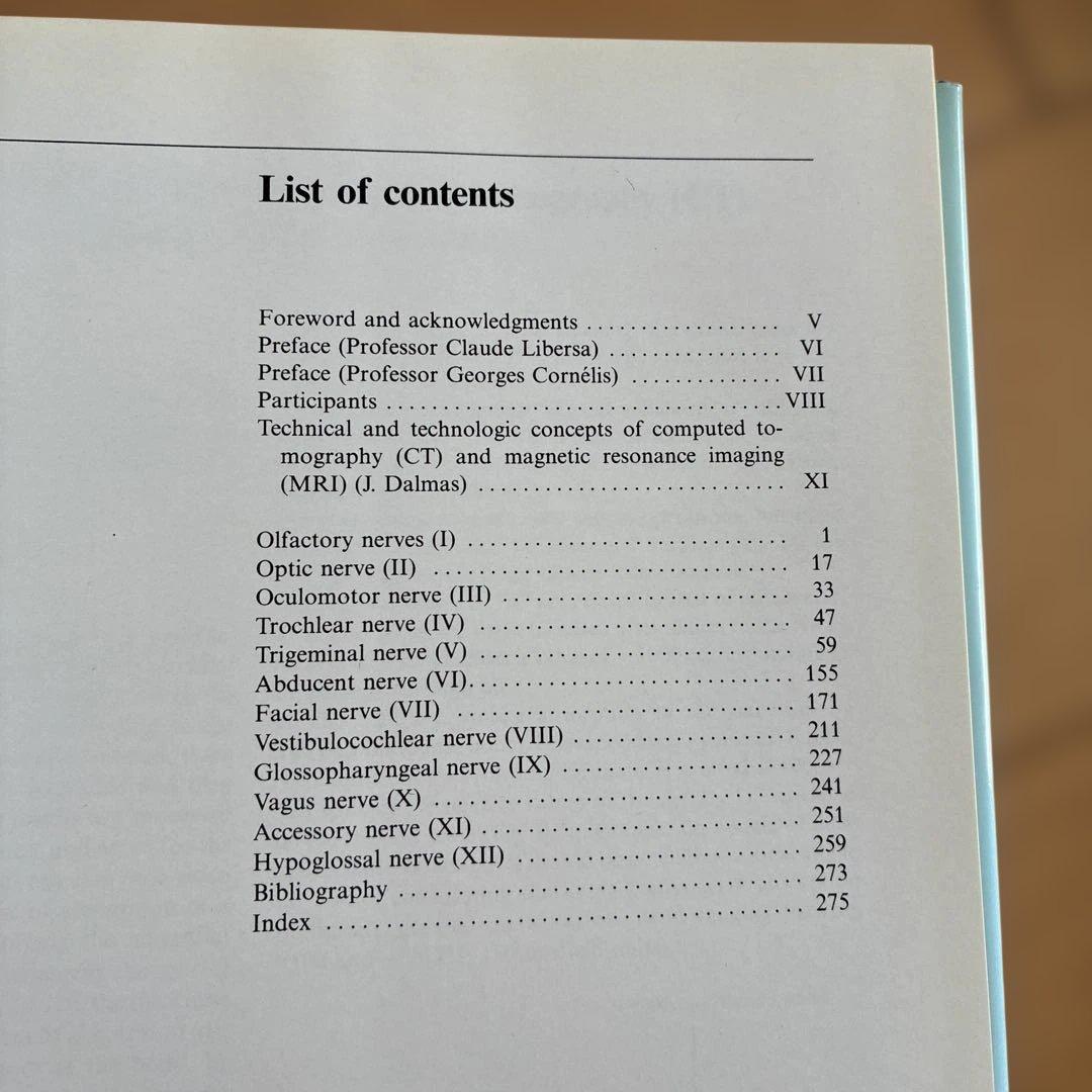 健康・医学 Anatomy and Imaging of the Cranial Nerve