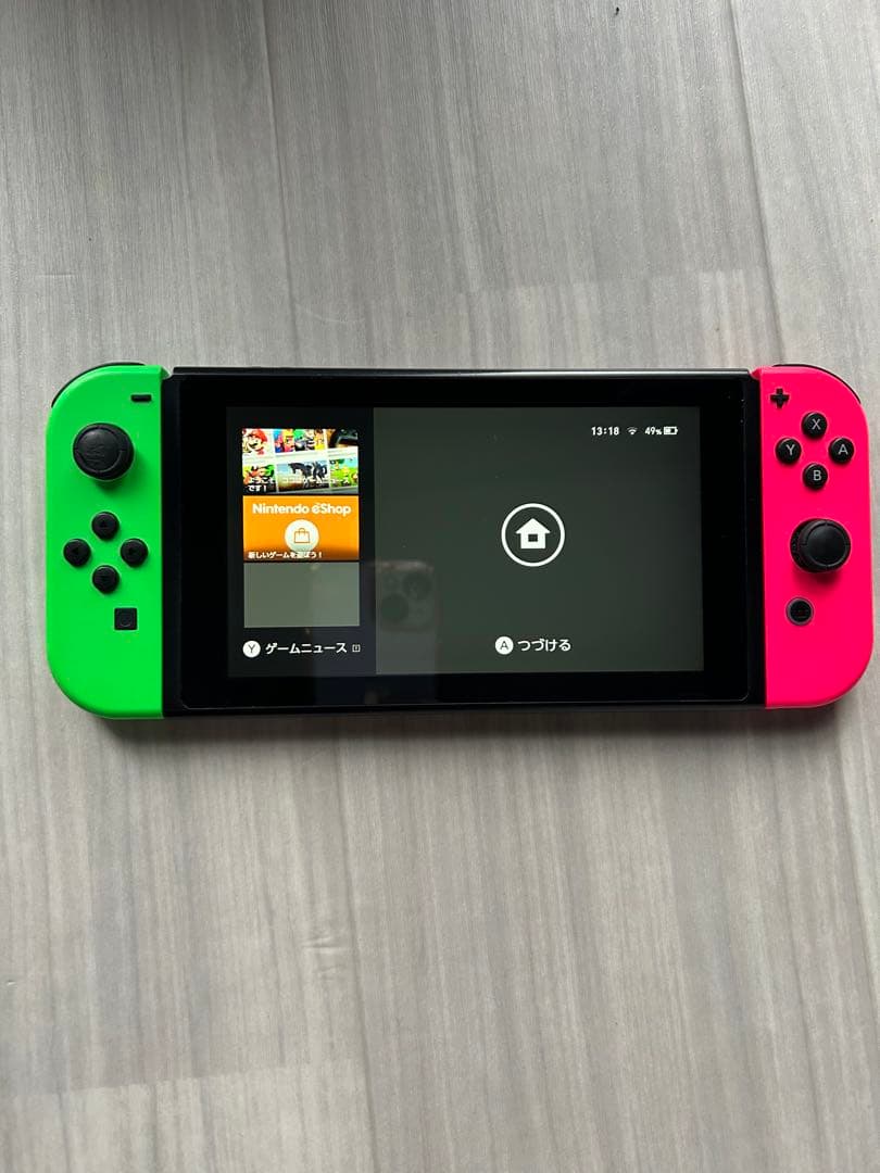 Nintendo Switch グリーン/ピンク　ジャンク
