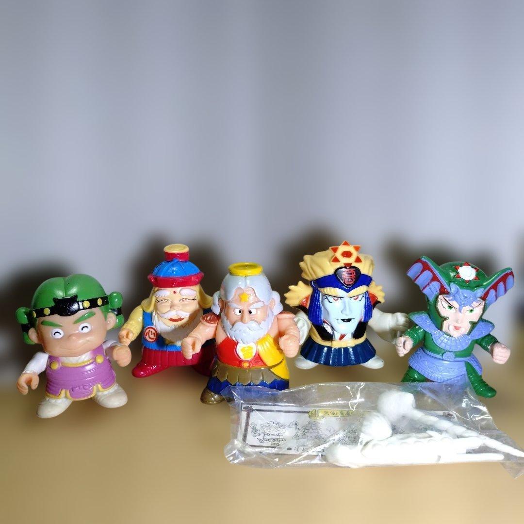 バンダイ ビックリマン 天使と悪魔 ソフビ 5人セット 武器5本 完品
