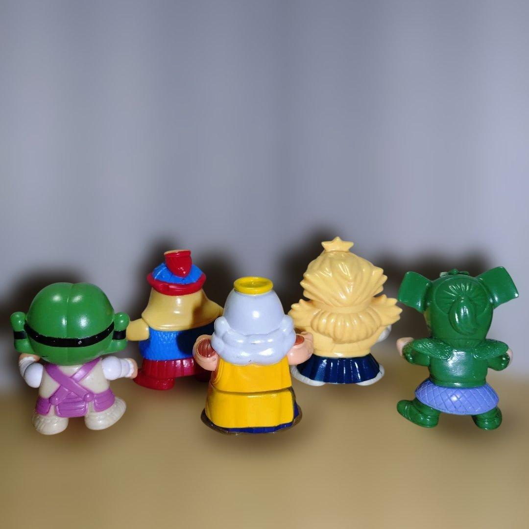 バンダイ ビックリマン 天使と悪魔 ソフビ 5人セット 武器5本 完品