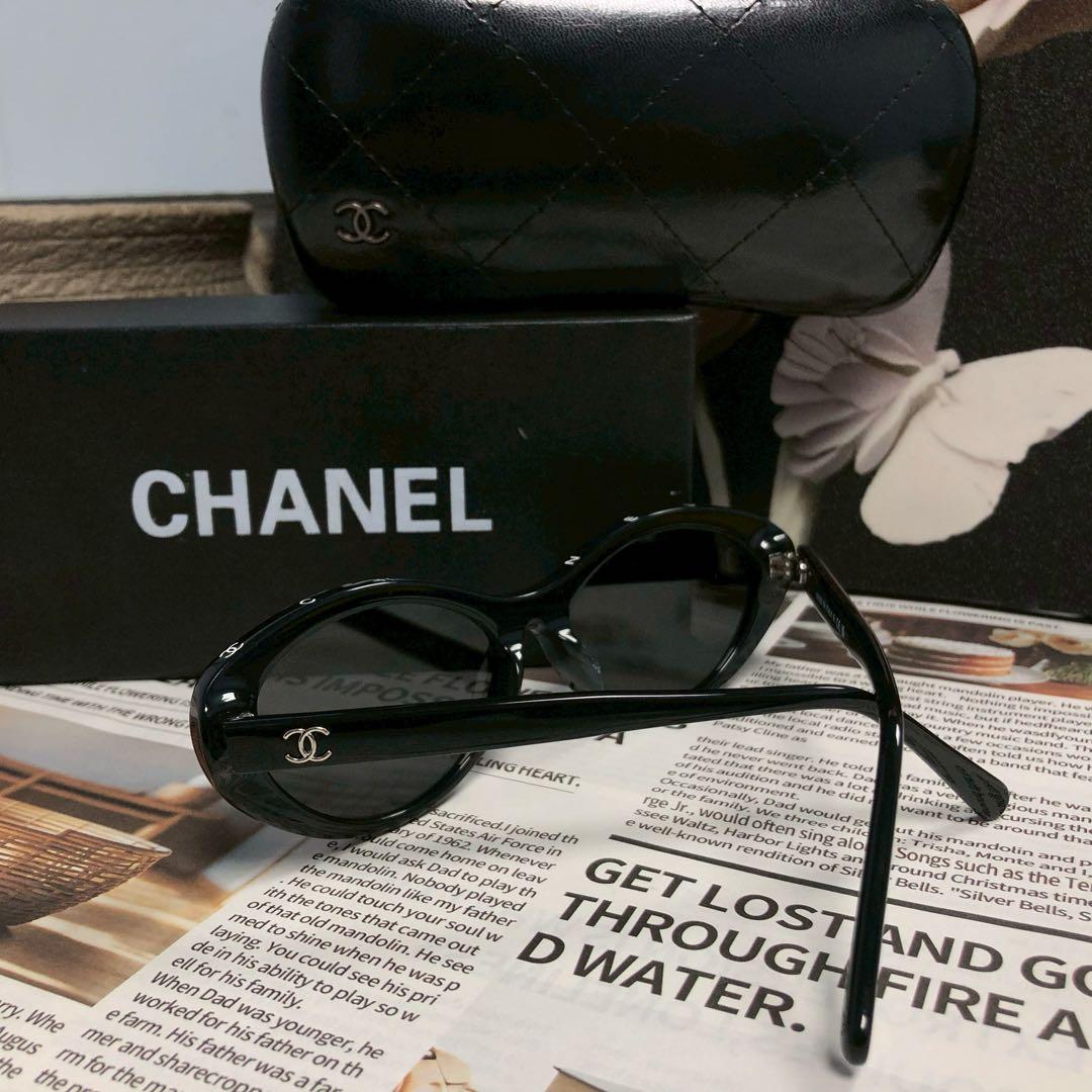 ♡CHANEL ロゴ サングラス ブラック系♡