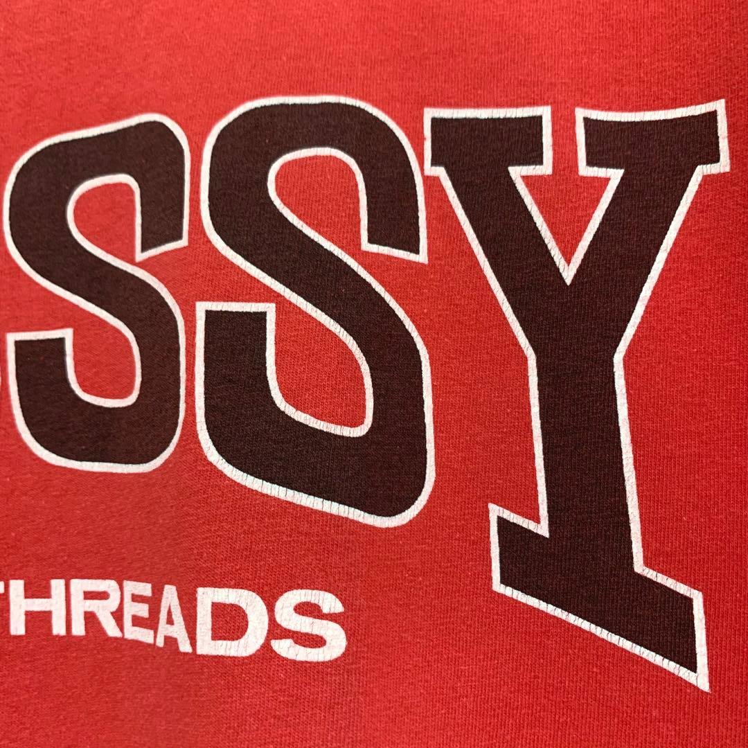 80s 前期 STUSSY USA製 黒タグ BURLY THREADS TEE