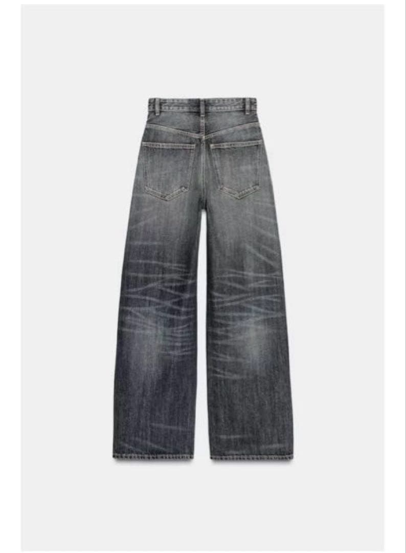 ZARA JEANS TRF EXTRA WIDE LEGハイウエスト 32