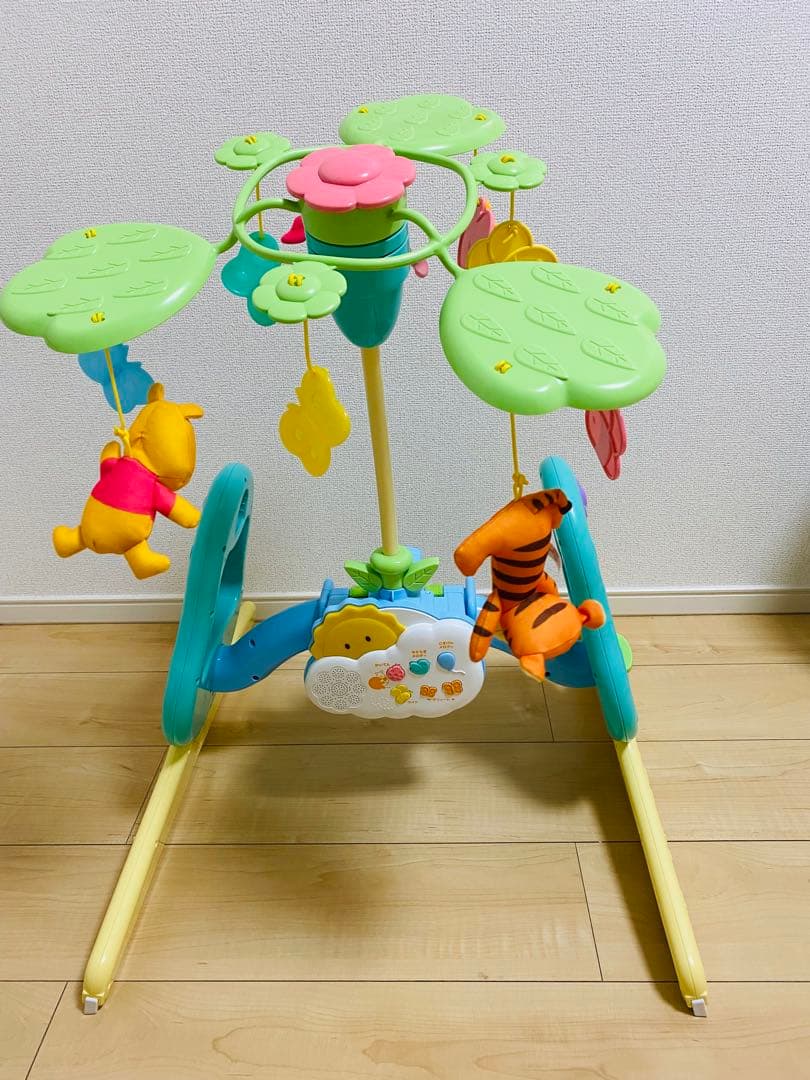 プーメリー 美品 ディズニー 6WAYベビージム プーさん