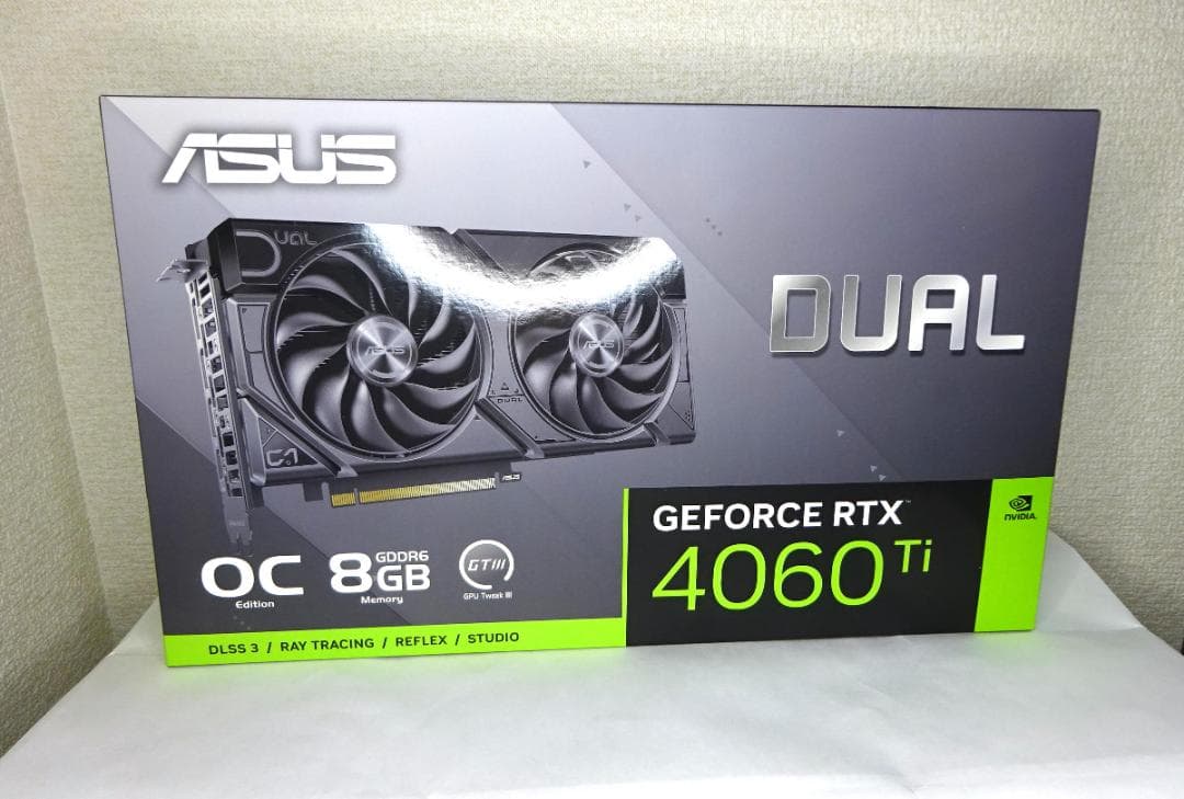 新品 RTX4060Ti ASUS DUAL EVO OC8G ゲーミング正規品