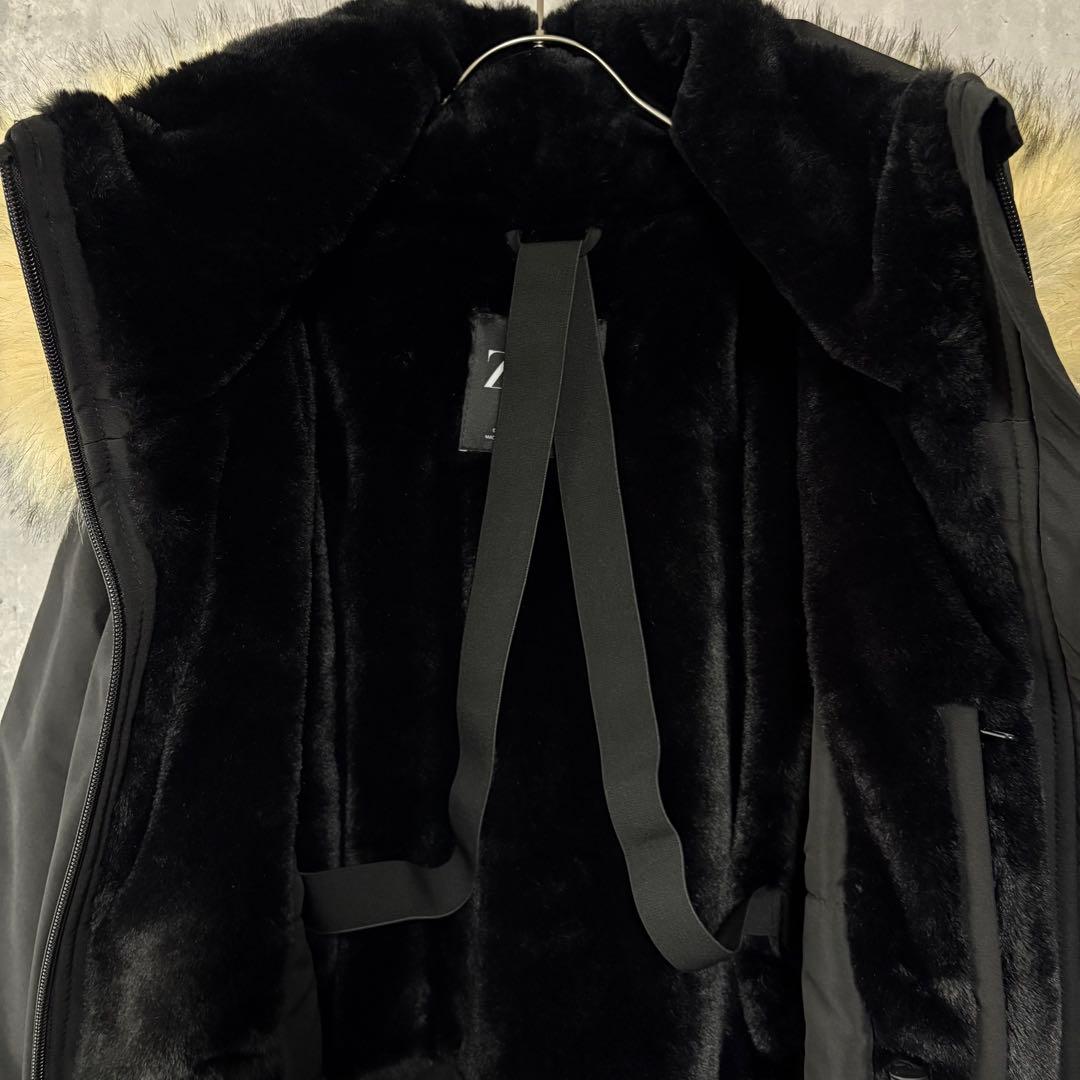 美品✨ザラ ZARA ウィンターパーカー　モッズコート　黒　防寒XS