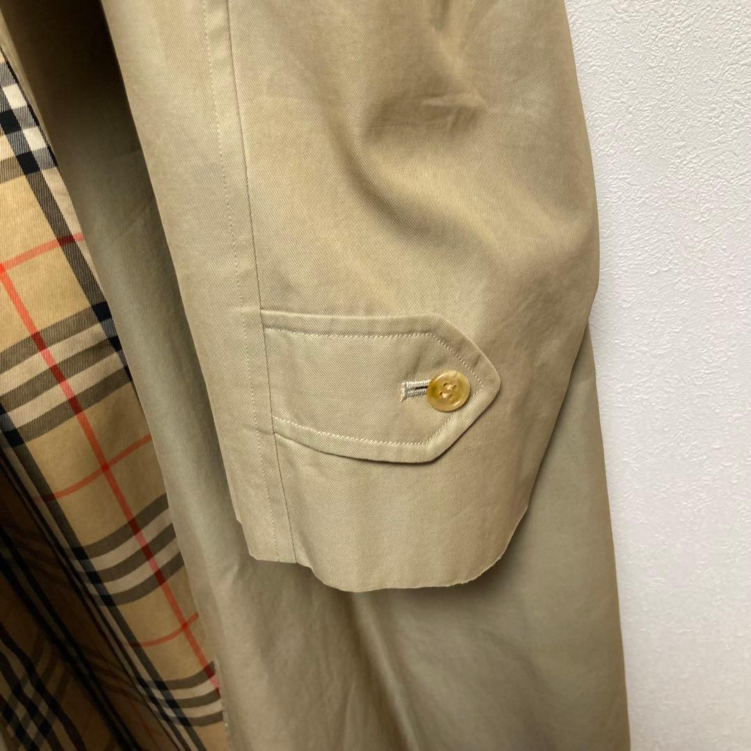 90s バーバリー 最高級プローサム ステンカラーコート ノバチェック
