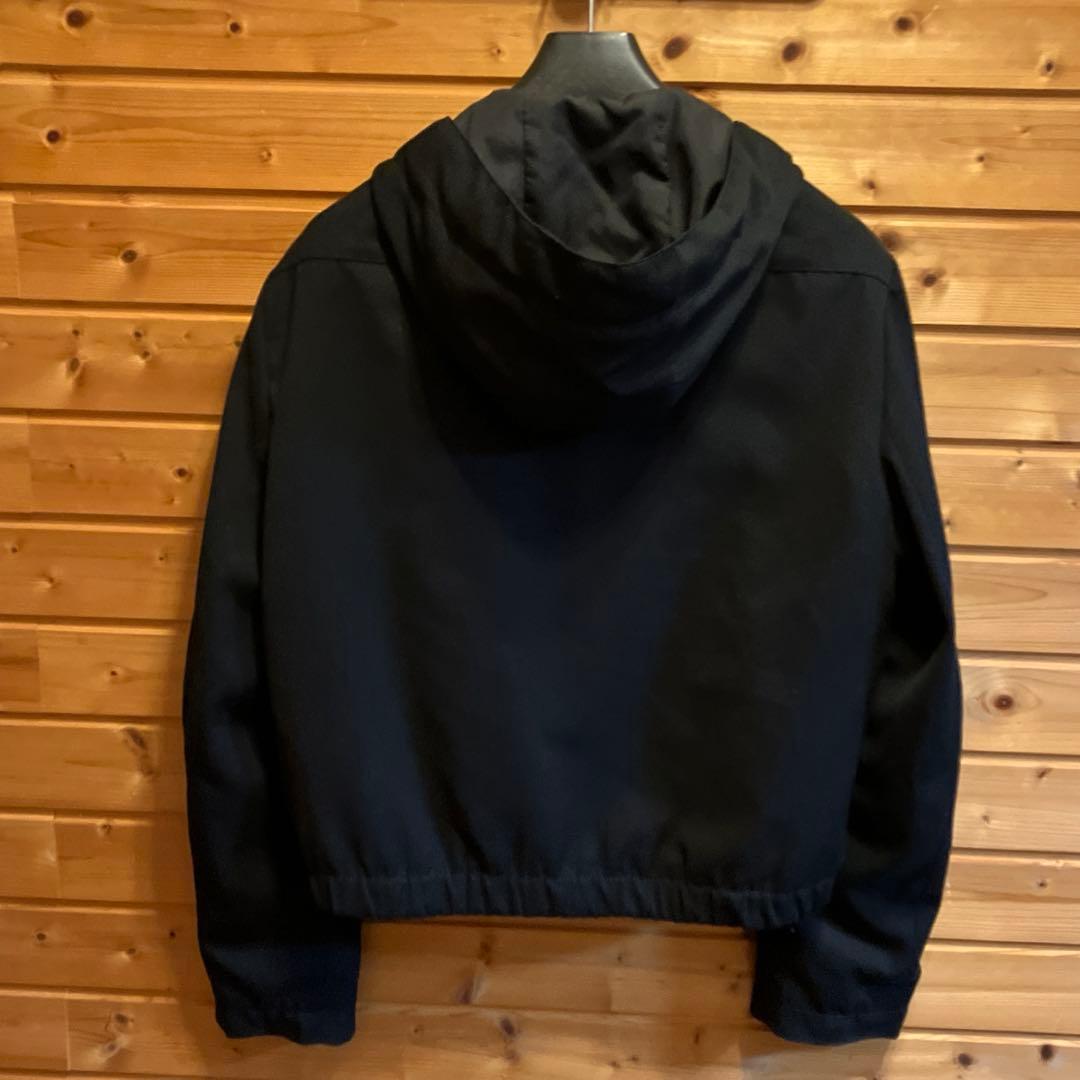 ダークビッケンバーグ【90S】フードつきショートブルゾン48ブラック系