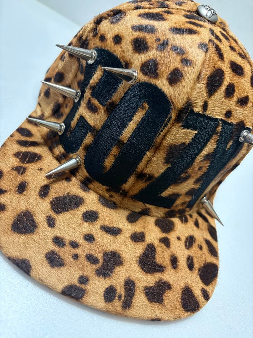 Cozy world wide ヒョウ柄 スパイクキャップ　正規品