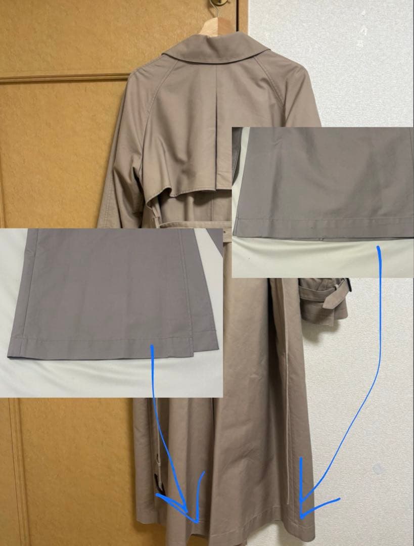 アニュアンス　トレンチコート　ダブルトレンチコート　anuans