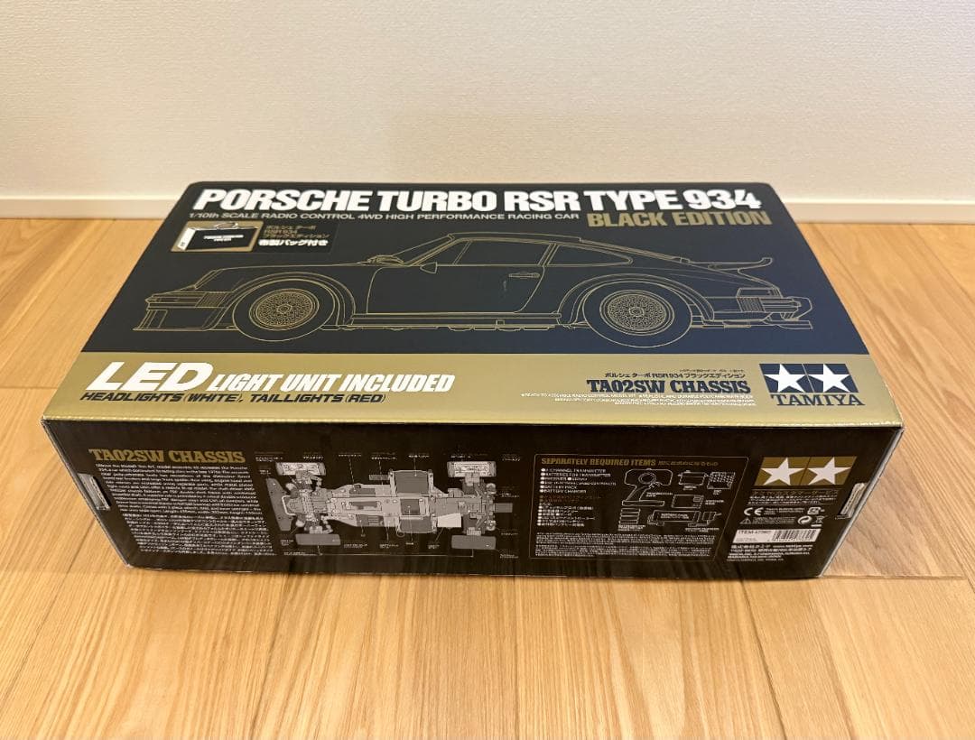 タミヤ TA02SW ポルシェ934 ブラックエディション 未組立