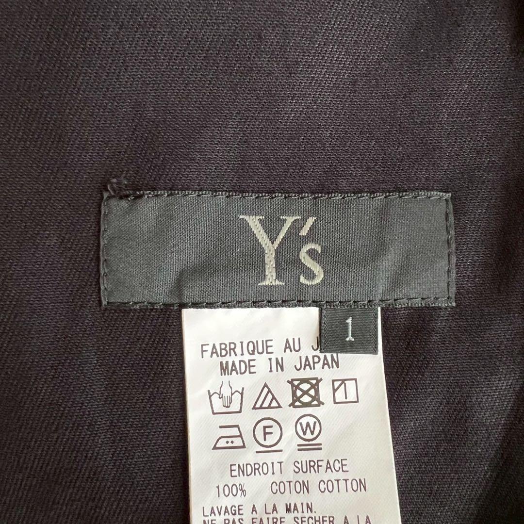 Y'S BORN PRODUCT 2025 コットンツイルアシメドレス 黒