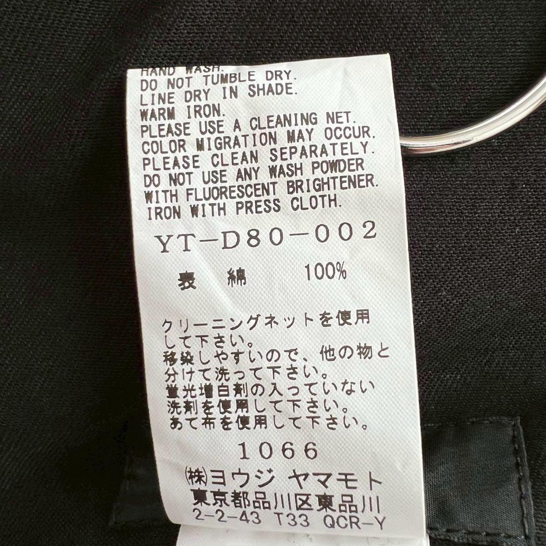 Y'S BORN PRODUCT 2025 コットンツイルアシメドレス 黒