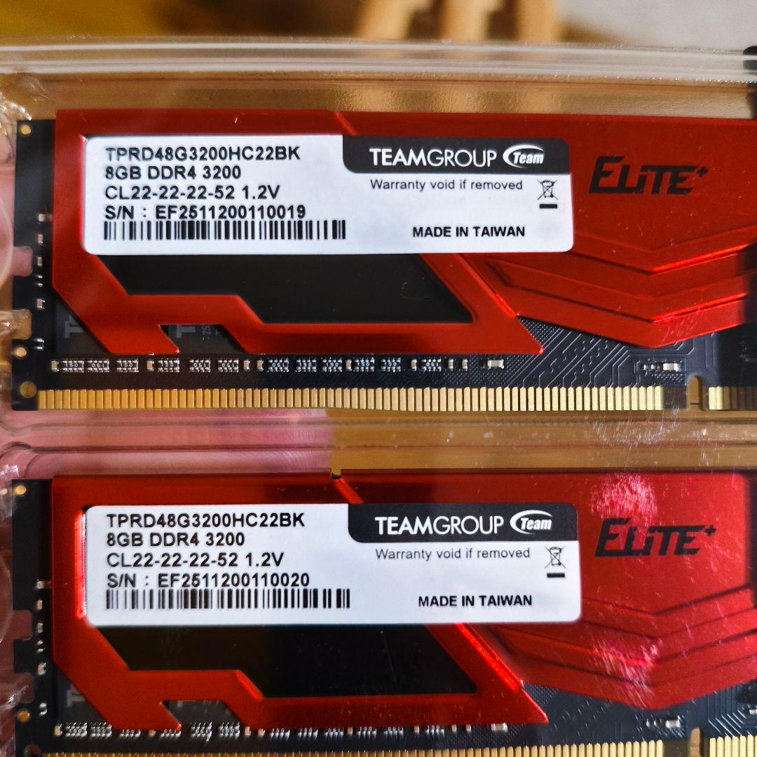 ほ*し様 新品 パソコンメモリ DDR4 3200MHz 16GB 8GBx2