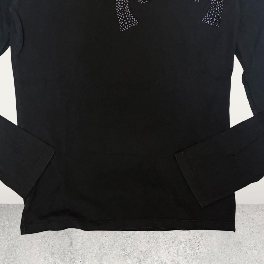 Y2K roar ロアー ロングTシャツ カットソー 二丁拳銃 スタッズ　黒