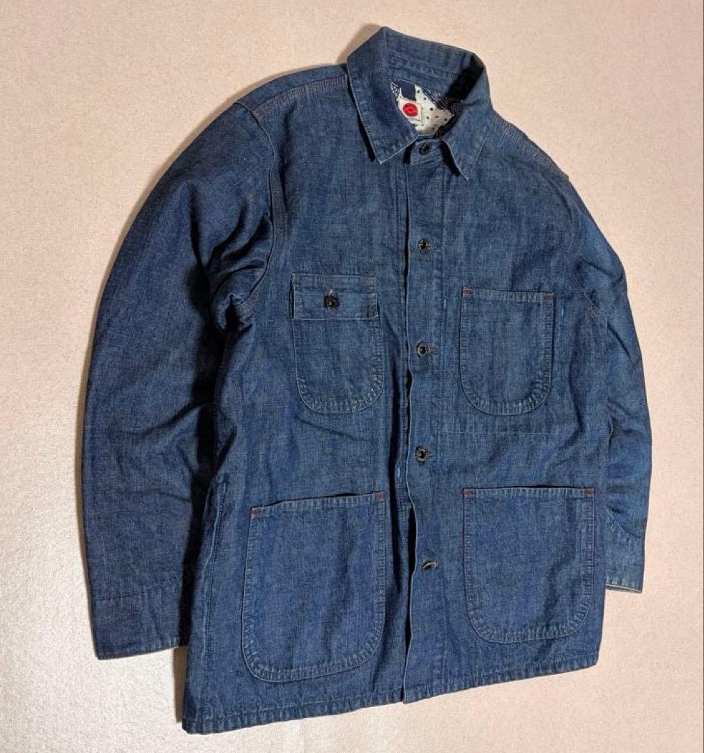 天空丸 TIGRE BROCANTE Denim Chore Jacket 百鯉