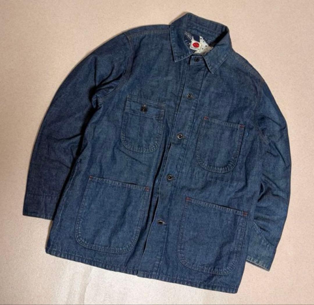 天空丸 TIGRE BROCANTE Denim Chore Jacket 百鯉