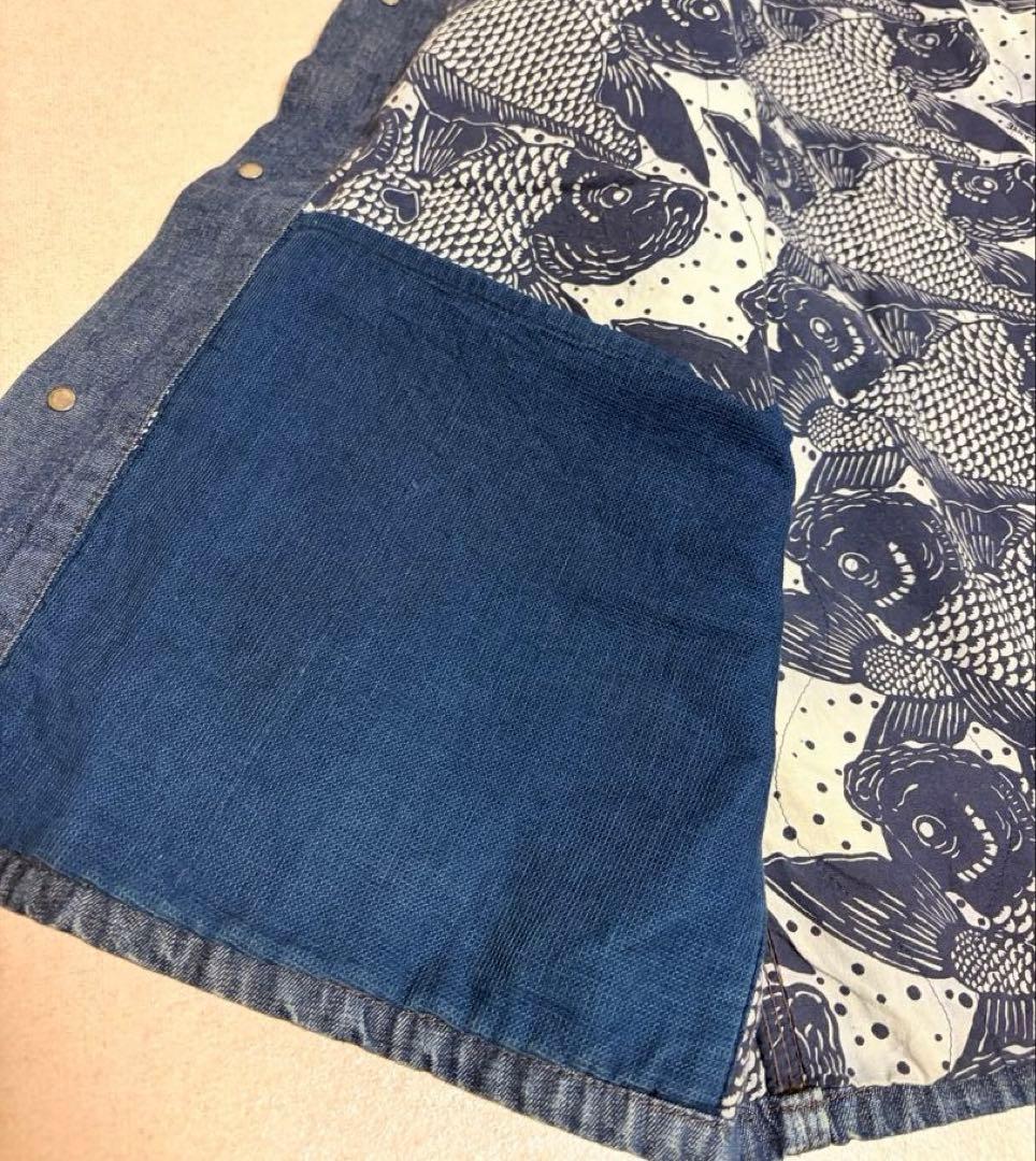 天空丸 TIGRE BROCANTE Denim Chore Jacket 百鯉
