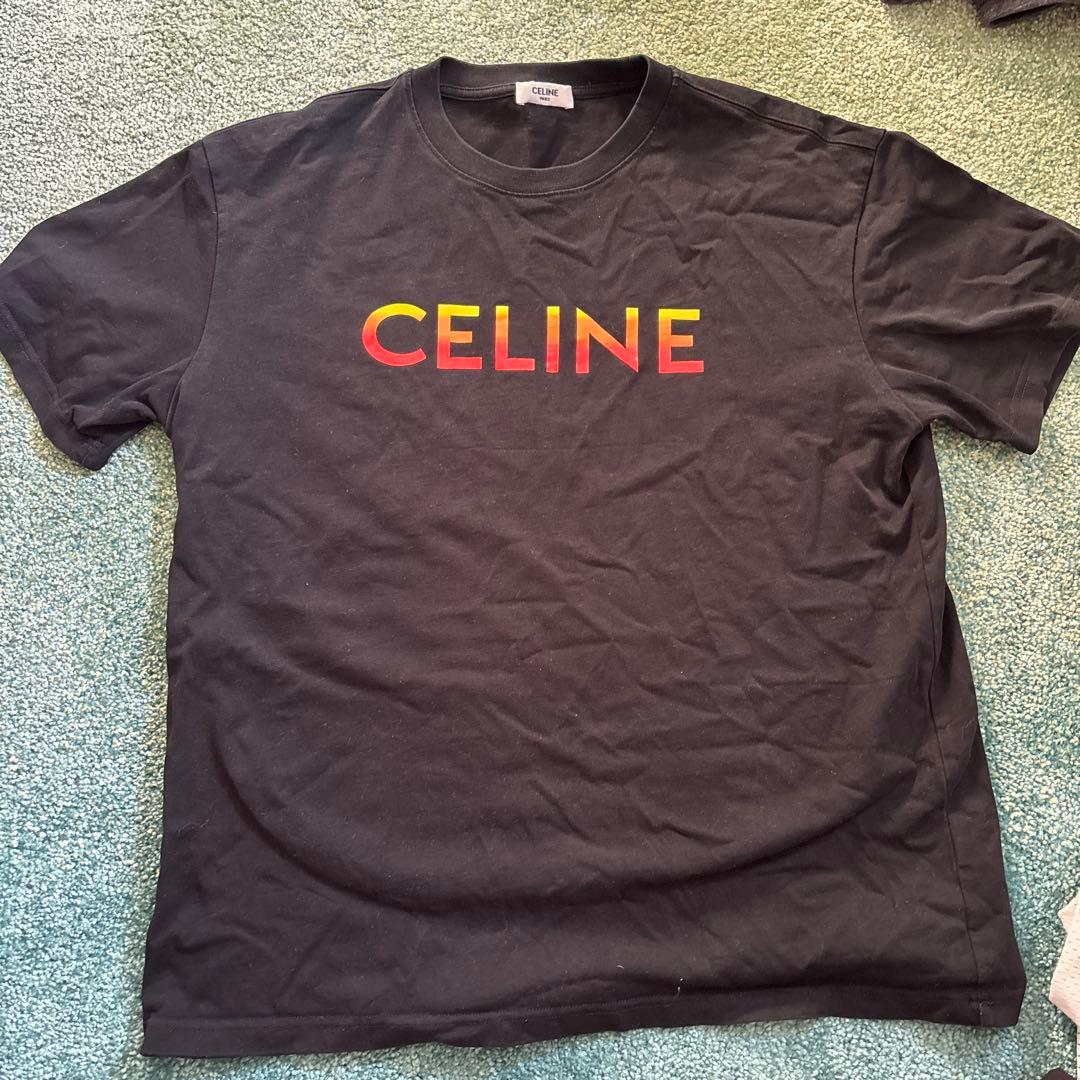 日本正規品　CELINE ロゴ Tシャツ ブラック