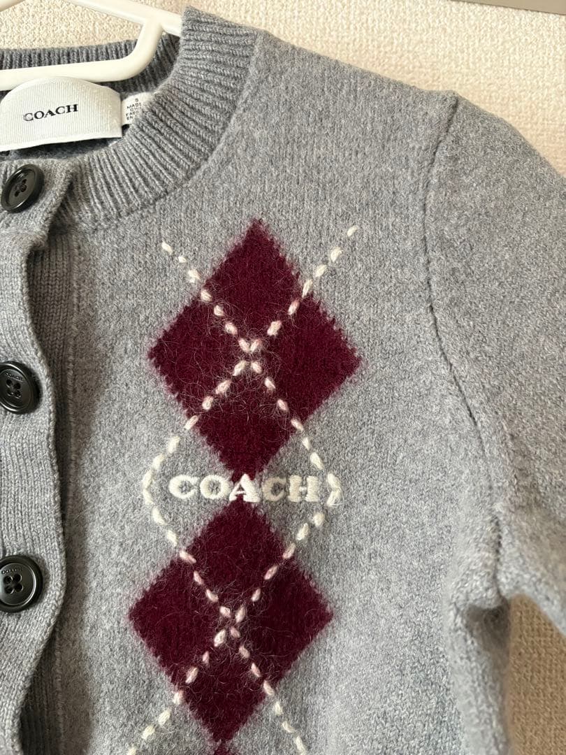 ruuuuuto 専用 COACH アーガイル柄 カーディガン