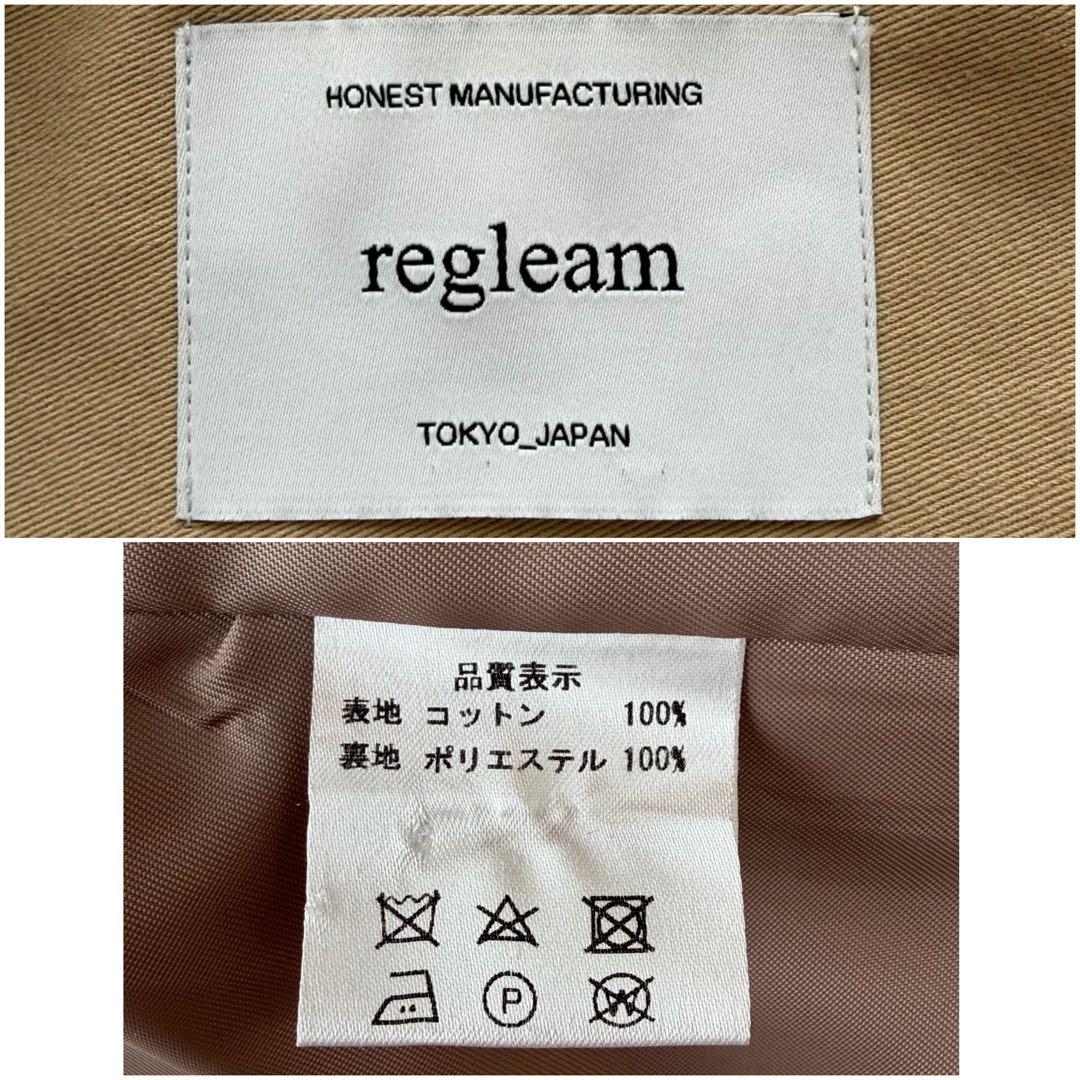 regleam リグリーム ビッグカラー ツイルコート スプリングコート