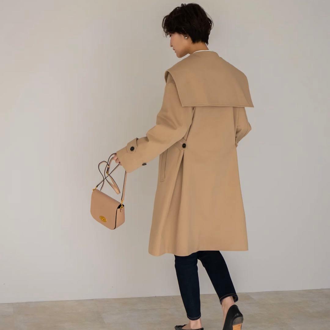 regleam リグリーム ビッグカラー ツイルコート スプリングコート