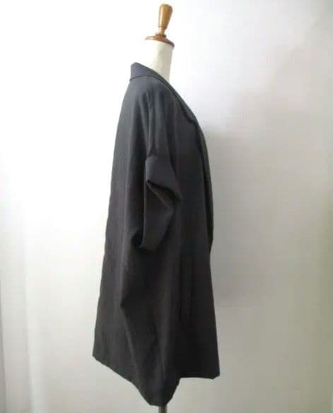 Dignite collier ビッグスリーブレスジャケット　チャコールグレー