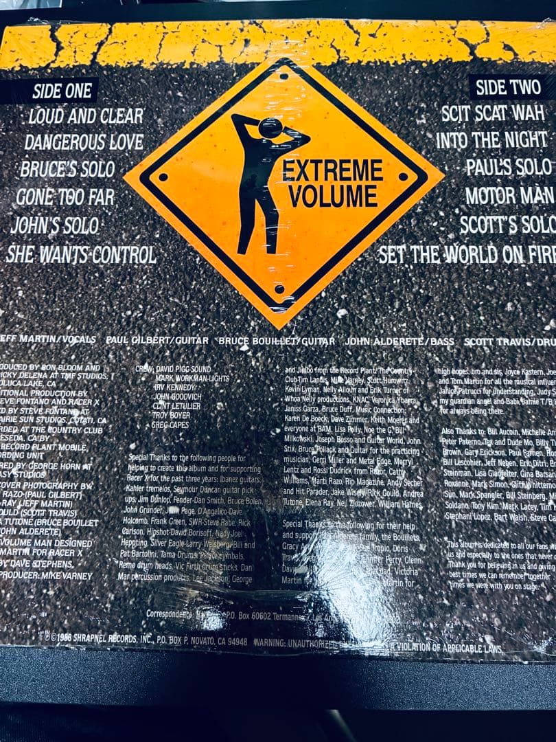 洋楽 Racer X LIVE: EXTREME VOLUME LP