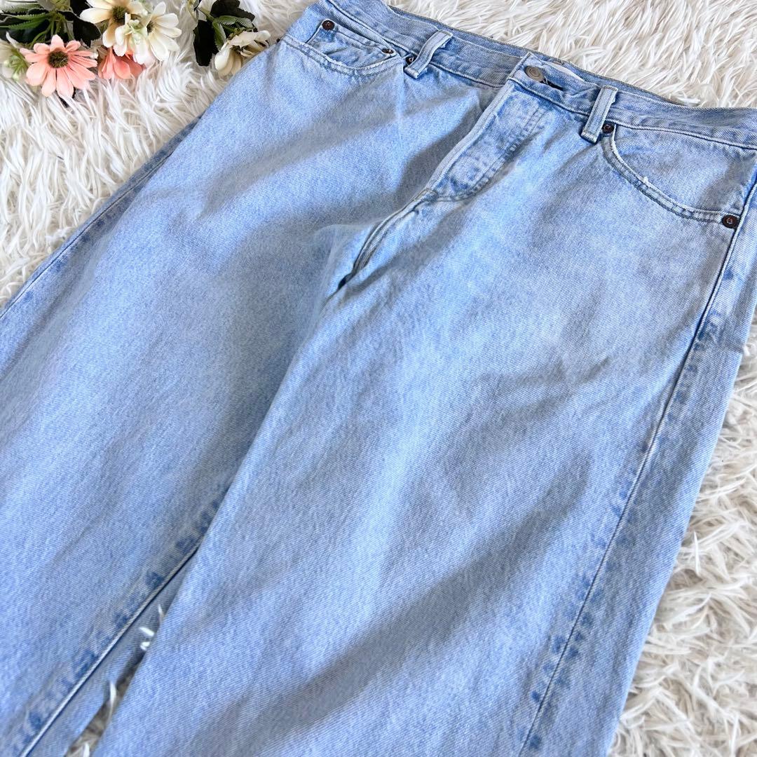 ebure エブール ウォッシュド デニム パンツ