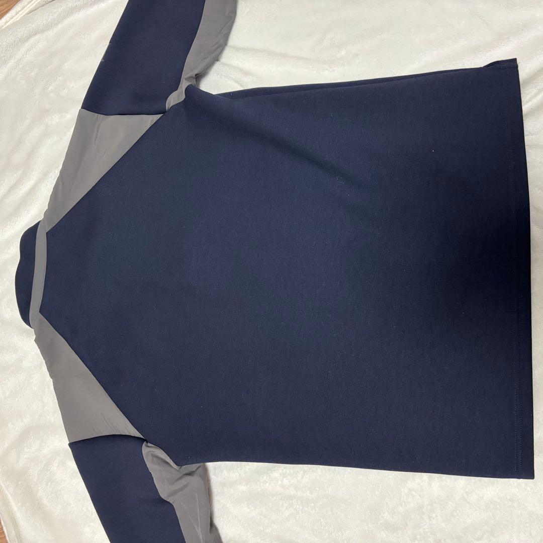 HERG1 エルグワン　ハーフジップ　トレーナー　ネイビー　グレー　ゴルフ　XL