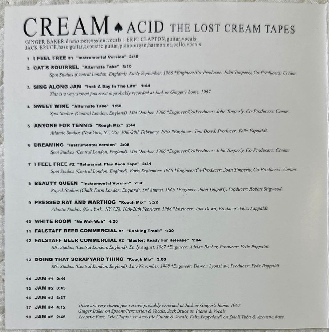洋楽 Cream / Acid - The Lost Cream Tapes