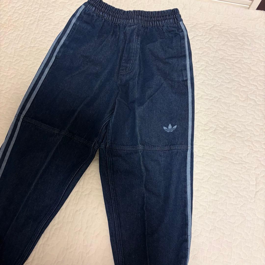 adidas デニム　トラックパンツ　M インディゴパンツ