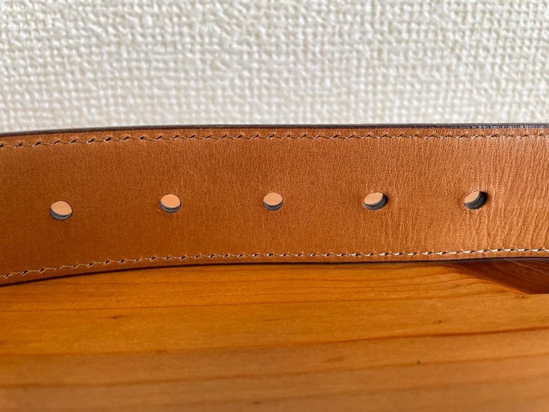 ラコタハウス　コードバン　レイヤードベルト　32mm　バーガンディ