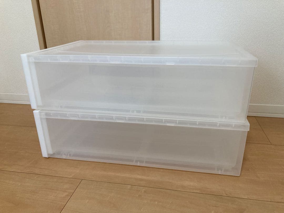 （4個セット） 無印良品　ポリプロピレン衣装ケース・引出式・小