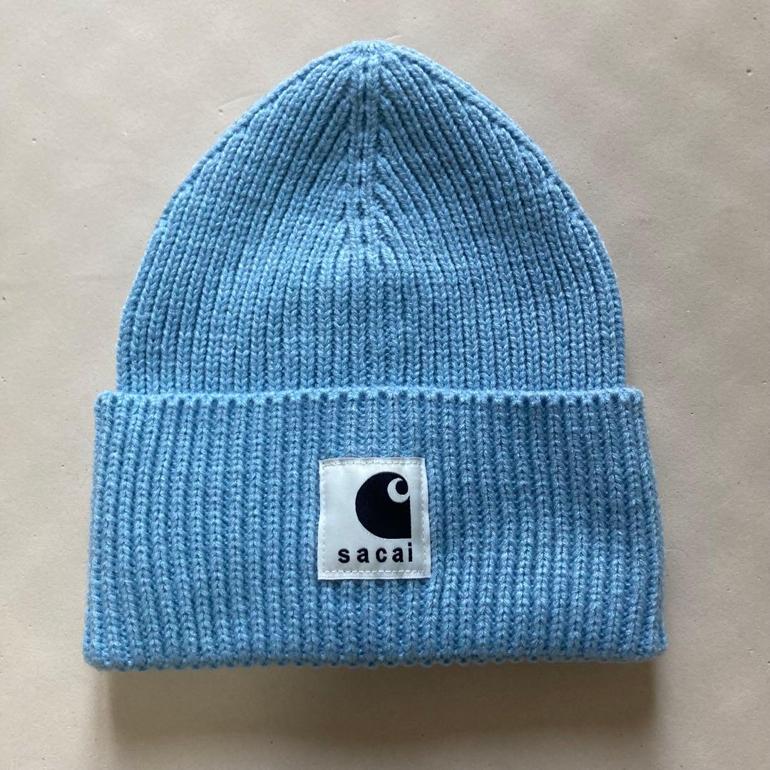sacai Carhartt WIP 水色 ニット帽