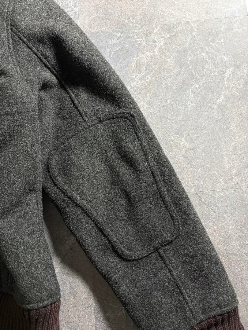 ジャケット・アウター SPIEWAK melange melton wool zip jacket