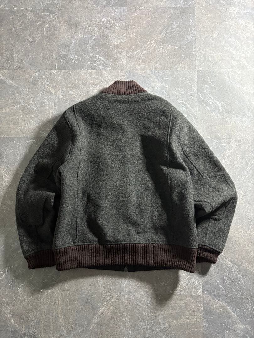 ジャケット・アウター SPIEWAK melange melton wool zip jacket
