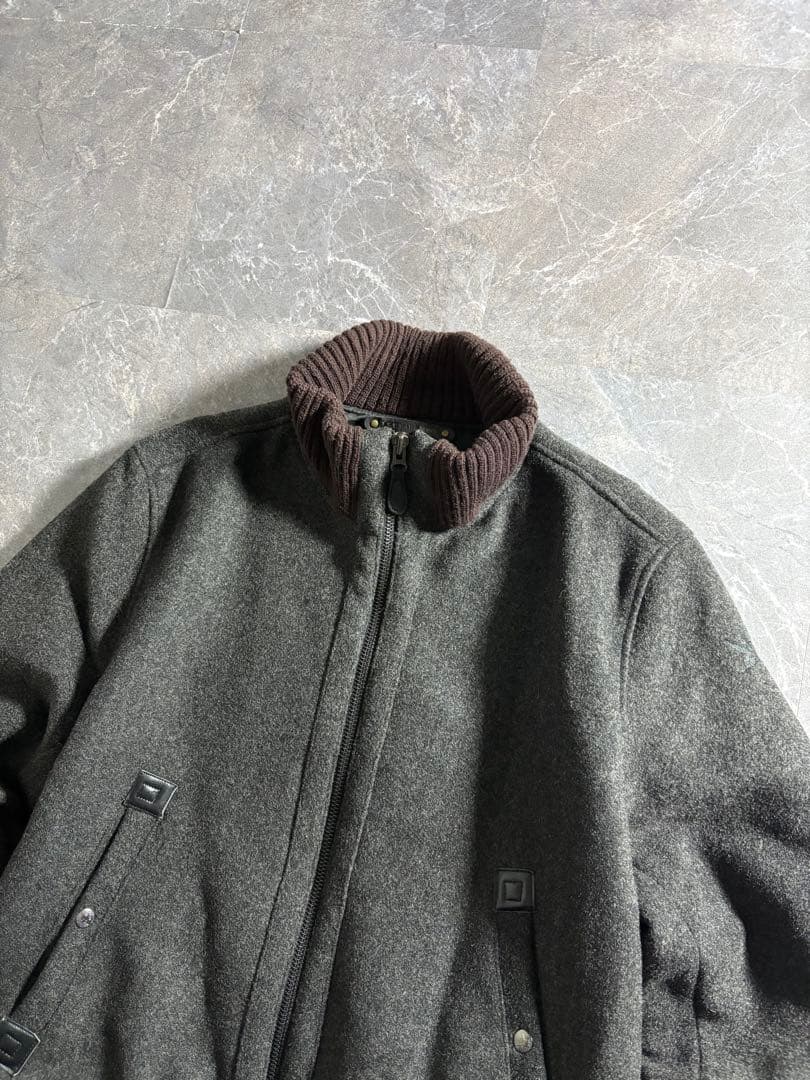 ジャケット・アウター SPIEWAK melange melton wool zip jacket