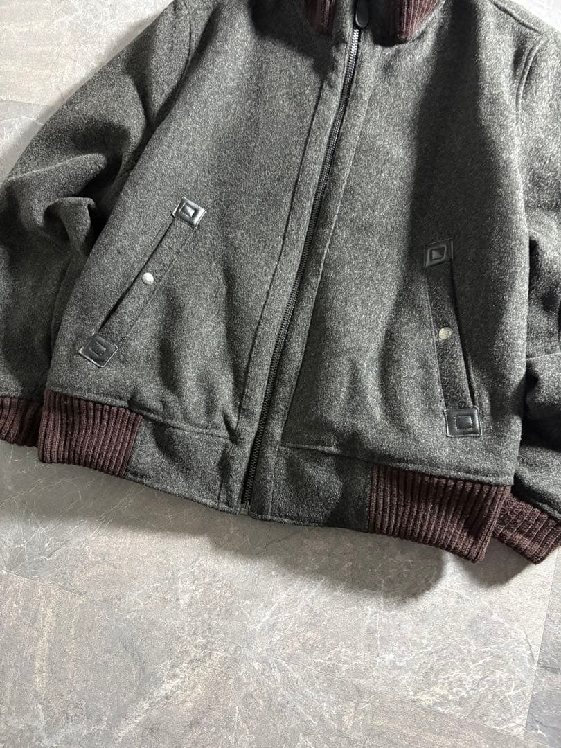 ジャケット・アウター SPIEWAK melange melton wool zip jacket