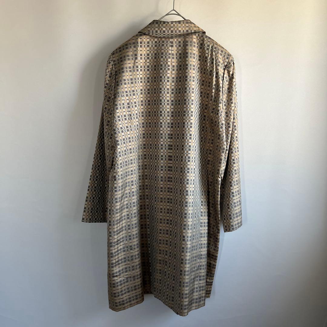 美品　レリアン　シルクコート　ステンカラーコート　トレンチコート