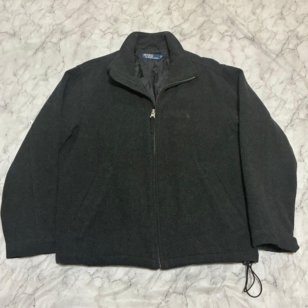 希少90s Polo by Ralph Lauren ウールジャケット グレー