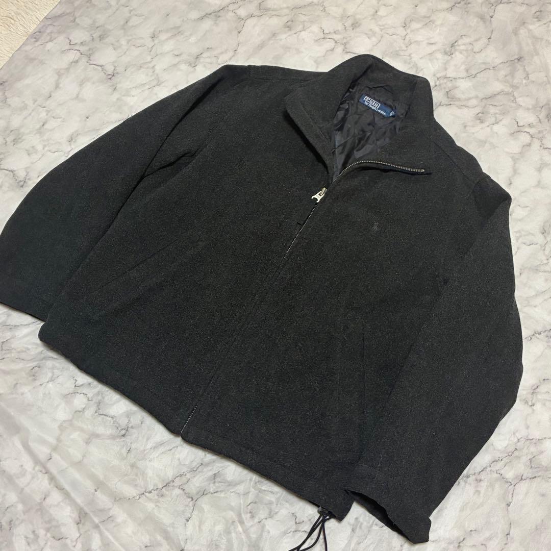 希少90s Polo by Ralph Lauren ウールジャケット グレー