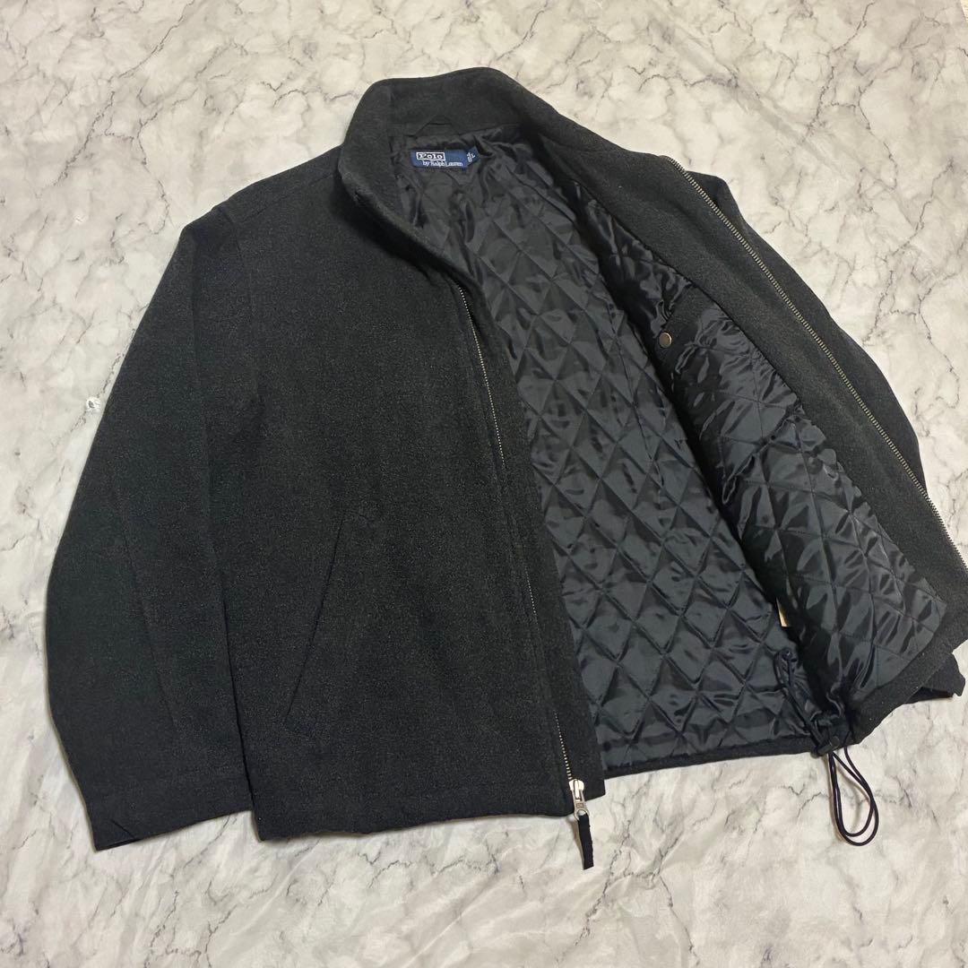 希少90s Polo by Ralph Lauren ウールジャケット グレー
