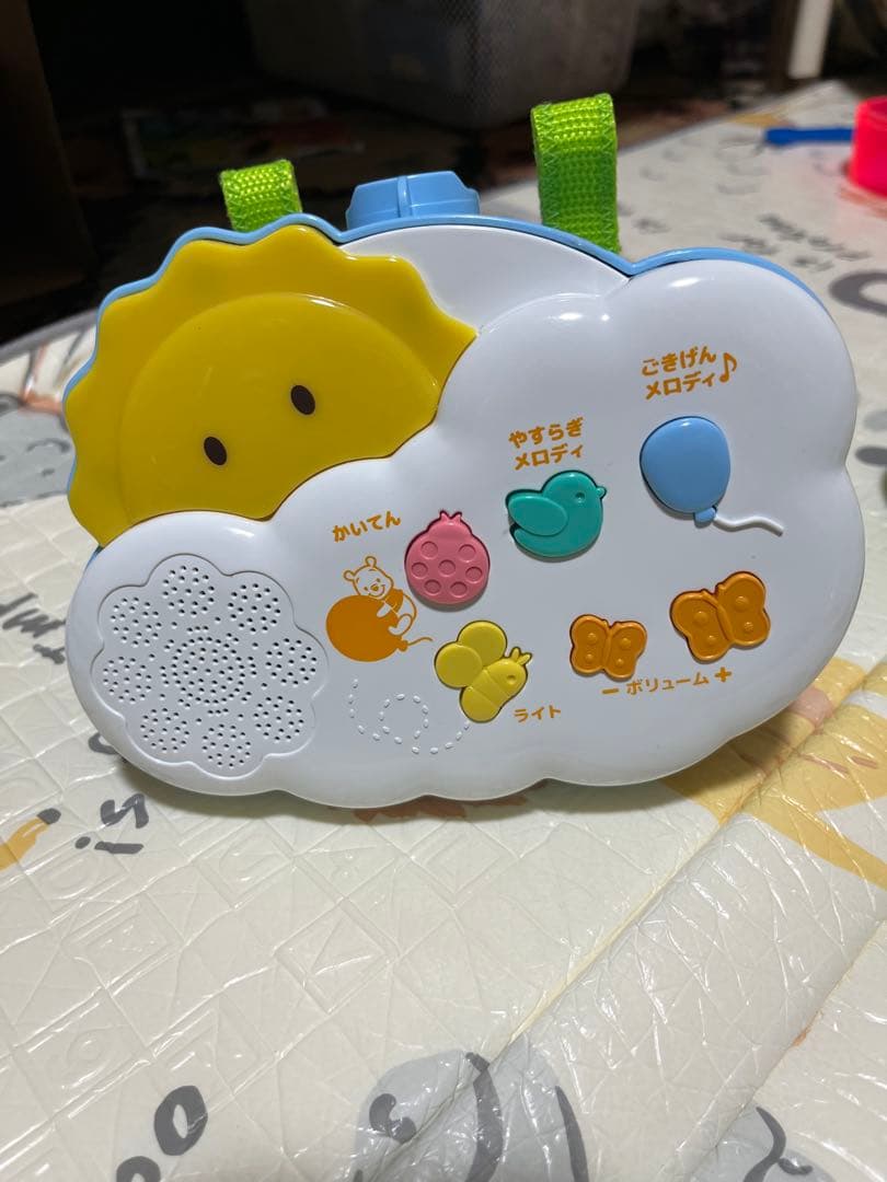 【美品】くまのプーさん 回転6wayジムにへんしんメリー プーメリー