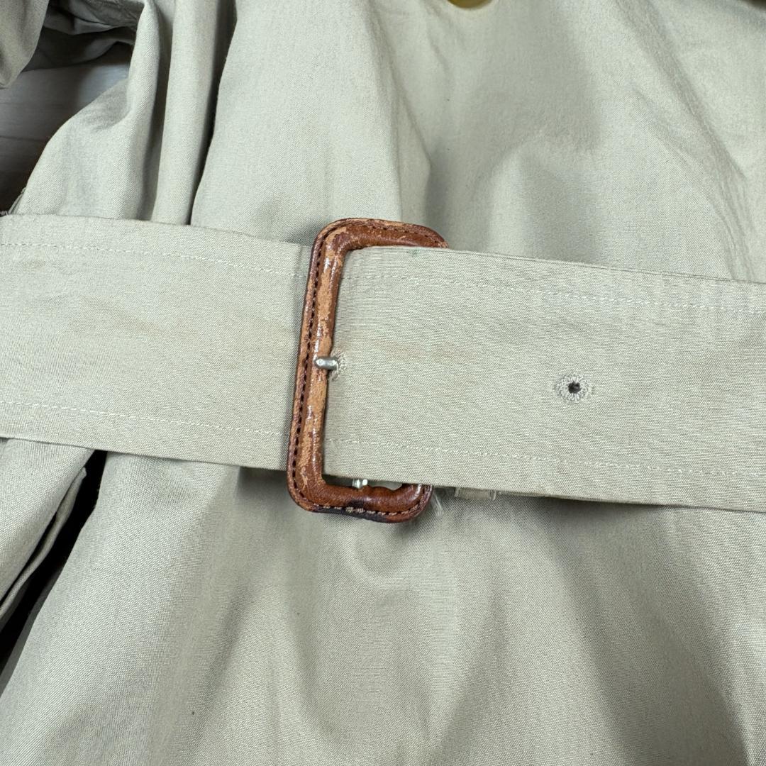 希少大サイズ　バーバリートレンチコート カーキ ライナーチェック マキシ丈 XL