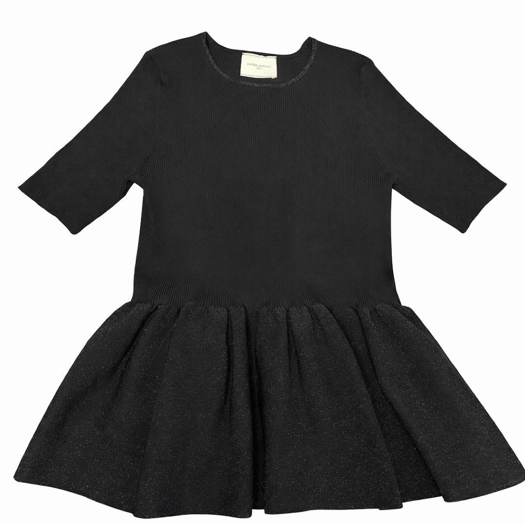 【美品】ユナイテッドアローズ ペプラムショートスリーブ グリッター