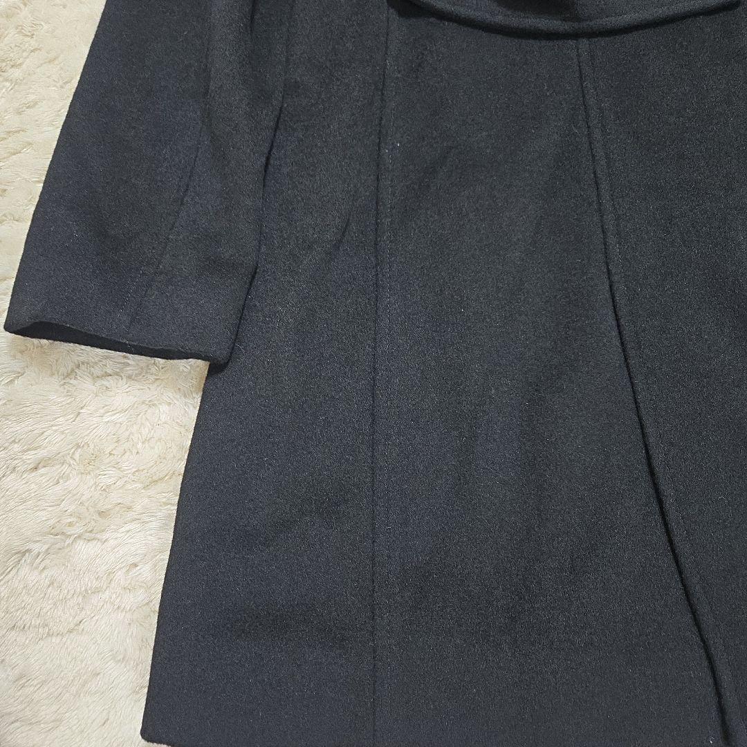 美品 東京スタイル ラティクル ロングコート カシミヤ混 ブルーフォックス